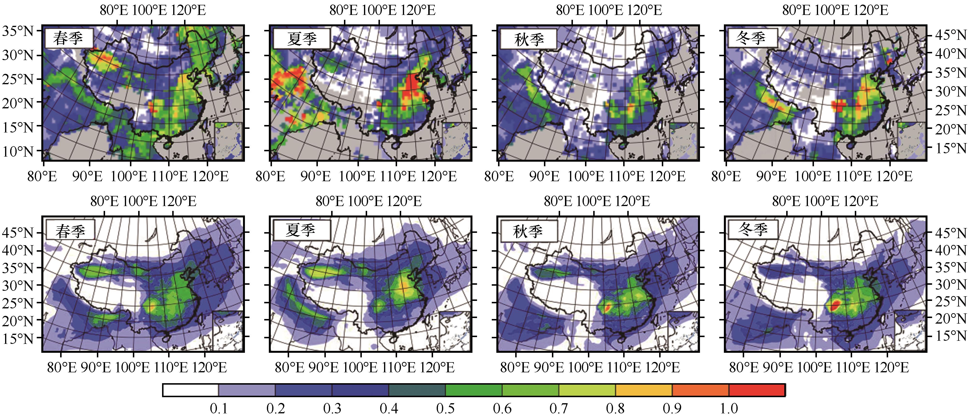 Influence of dust aerosol on land surface diurnal temperature range over East Asia Simulated with the WRF-Chem model