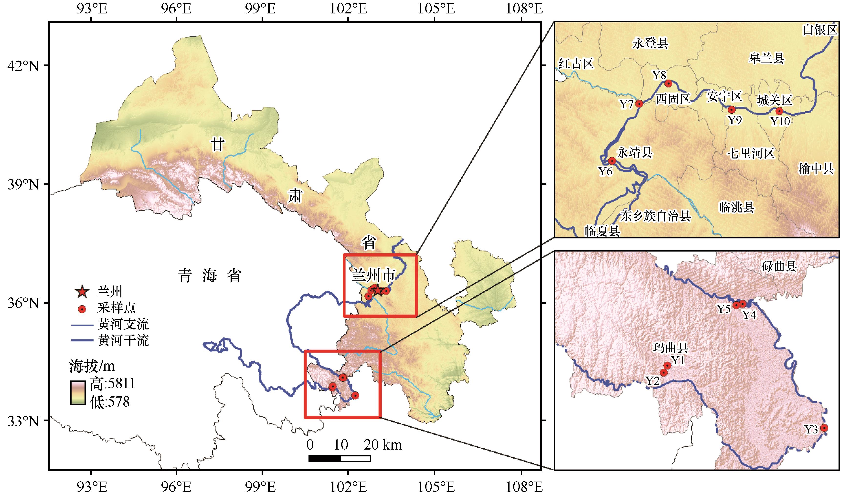 Macrobenthos community structure and water quality evaluation in Gansu section of Yellow River Basin